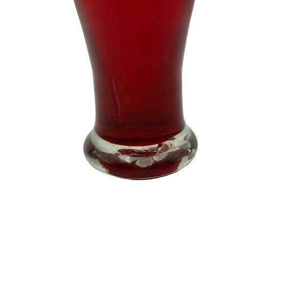 MCM Red Swung Vase  19" - Picture 3 of 5